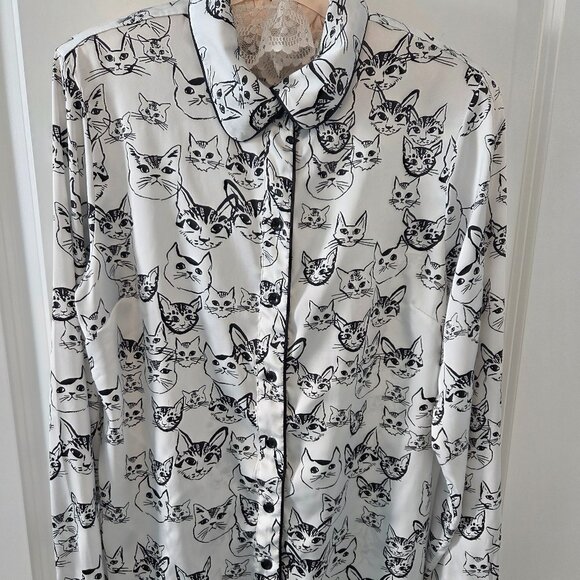 INC Cat Blouse 4 - Picture 2 of 5